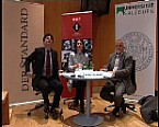 Föderl-Schmid, Rüdiger Safranski und Michael Kerbler bei der vierten Salzburger Vorlesung Bild: Föderl-Schmid, Rüdiger Safranski und Michael Kerbler bei der vierten Salzburger Vorlesung